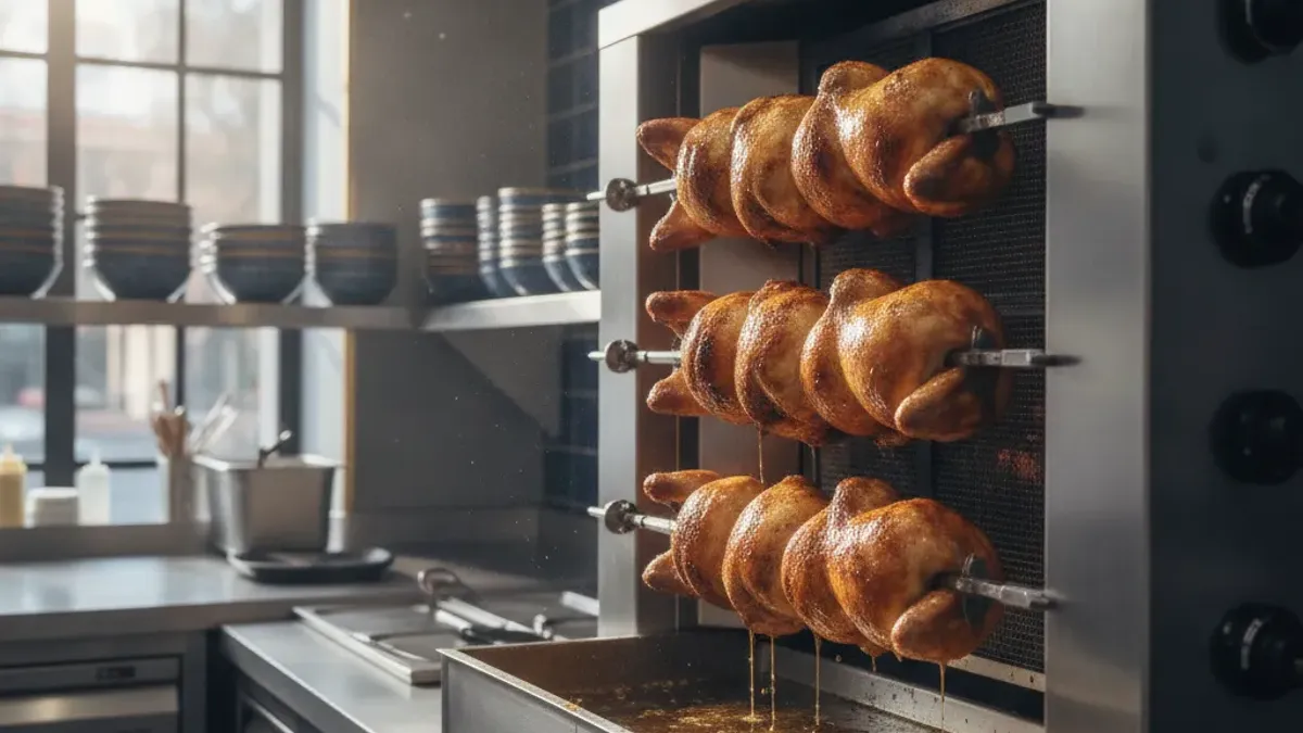 Gastronomi için Tavuk Çevirme Makinesi